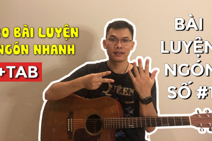 Bài tập luyện ngón guitar số 1